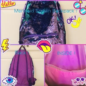 Mermaid 🧜‍♀️ Sequin Backpack 🎒!